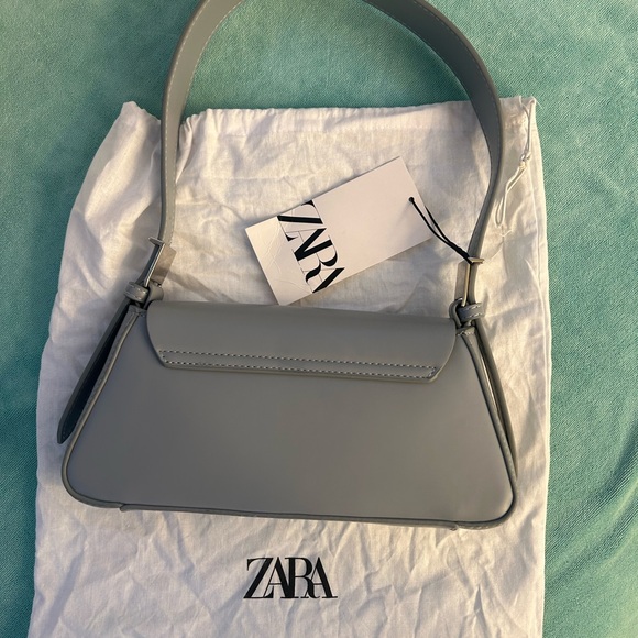 Zara trendy blue/grey shoulder bag. Brand new with tag and dust bag. - Picture 3 of 5